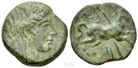 SICILY. Morgantina(?). Punic occupation (Circa 212-211 BC). Ae