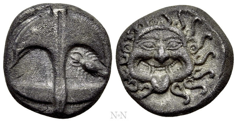 THRACE. Apollonia Pontika. Drachm (Circa 480/78-450 BC). 

Obv: Upright anchor...