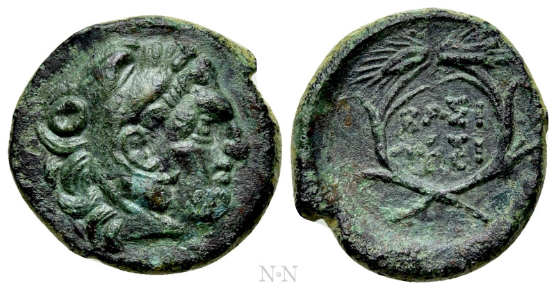 KINGS OF THRACE (Macedonian). Lysimachos (305-281 BC). Ae. 

Obv: Head of Hera...