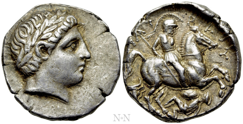 KINGS OF PAEONIA. Patraos (Circa 335-315 BC). Tetradrachm. Astibos or Damastion ...