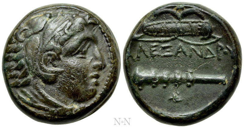 KINGS OF MACEDON. Alexander III 'the Great' (336-323 BC). Ae. Uncertain mint in ...