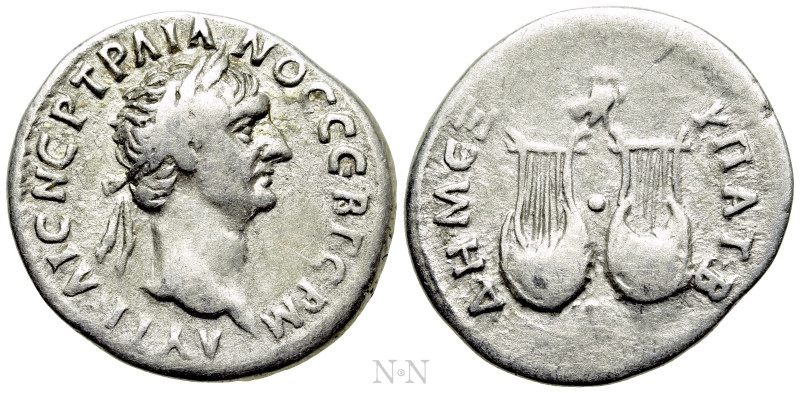 LYCIA. Trajan (98-117). Drachm. 

Obv: AYT KAIC NЄP TPAIANOC CЄB ΓЄPM. 
Laure...