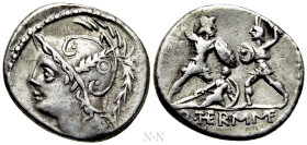 Q. THERMUS M. F. Denarius (103 BC). Rome