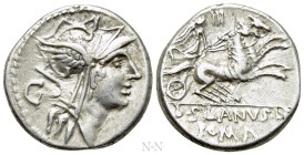 D. SILANUS L.F. Denarius (91 BC). Rome