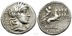 C. VIBIUS C.F. PANSA. Denarius (90 BC). Rome