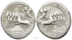 C. VIBIUS C.F. PANSA. Denarius (90 BC). Rome