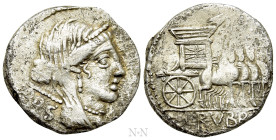 L. RUBRIUS DOSSENUS. Denarius (87 BC). Rome