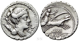 TI. CLAUDIUS NERO. Serrate Denarius (79 BC). Rome