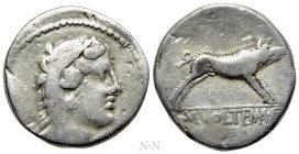 M. VOLTEIUS M.F. Denarius (75 BC). Rome