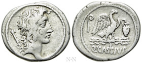 Q. CASSIUS LONGINUS. Denarius (55 BC). Rome