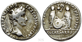 AUGUSTUS (27 BC-14 AD). Denarius. Lugdunum