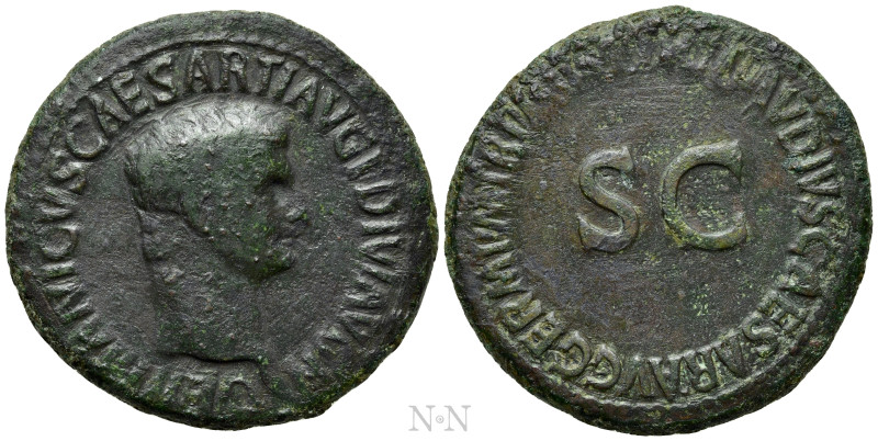 GERMANICUS (Died 19). As. Rome. Struck under Claudius. 

Obv: GERMANICVS CAESA...