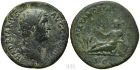 HADRIAN (117-138). Sestertius. Rome. "Travel Series" issue