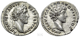 ANTONINUS PIUS with MARCUS AURELIUS as Caesar (138-161). Denarius. Rome