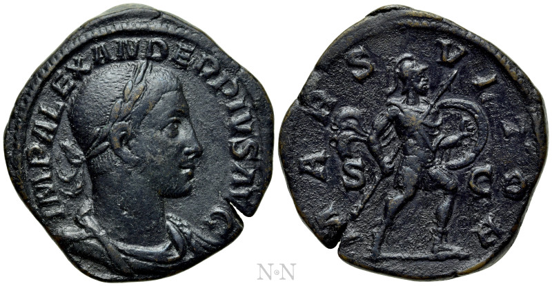 SEVERUS ALEXANDER (222-235). Sestertius. Rome. 

Obv: IMP ALEXANDER PIVS AVG. ...