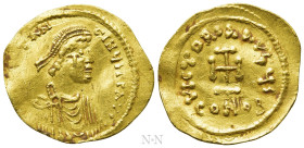 CONSTANS II (641-668). GOLD Tremissis. Constantinople