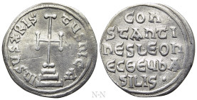 CONSTANTINE V COPRONYMUS, with LEO III (741-775). Miliaresion. Constantinople