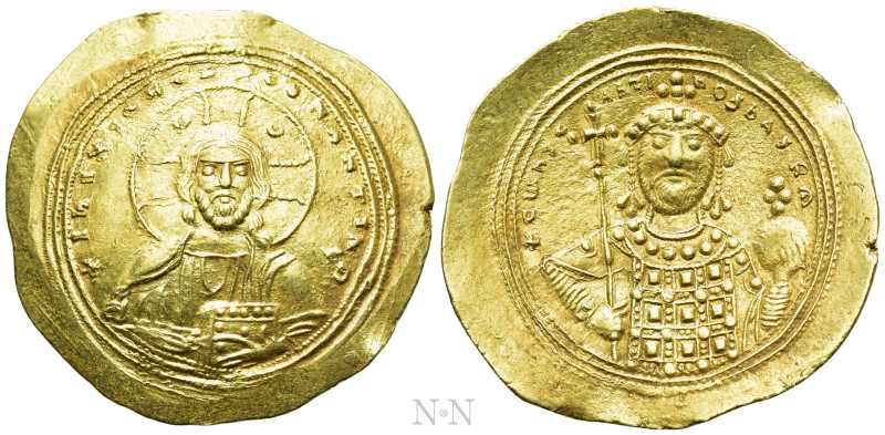 CONSTANTINE IX MONOMACHUS (1042-1055). GOLD Histamenon Nomisma. Constantinople....