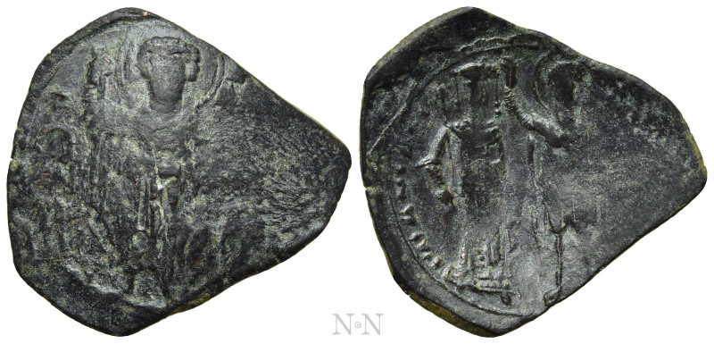 EMPIRE OF THESSALONICA. John Comnenus-Ducas (1237-1242). Trachy. 

Obv: St. Th...