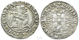 CRUSADERS. Knights of Rhodes (Knights Hospitaller). Hélion de Villeneuve (Grand Master, 1319-1346). Asper - Half Gigliato