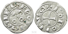 FRANCE. Provincial. Angouleme. Time of Guillaume V-Hugues I (1170-1245). Denier. La Marche. Struck in the name of Louis VII, VIII, or IX
