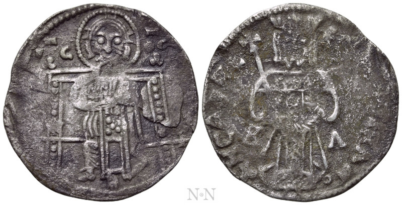 SERBIA. Stefan Vladislav II (1322-1324). Gros. 

Obv: Stefan standing facing, ...