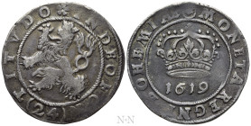 BOHEMIA. Bohemian Revolt. 24 Kreuzer (1619). Kuttenberg