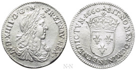 FRANCE. Louis XIV (1643-1715). 1/12 Écu (1660-N). Montpellier