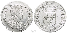 FRANCE. William Henry (1650-1673). 5 Sols - 1/12 Ecu (1660)
