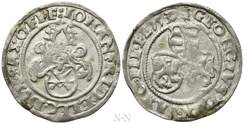 GERMANY. Saxony. Johann Friedrich and Georg (1534-1539). Groschen (1537). Annabe...
