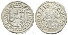 HUNGARY. Ferdinand I (1526-1564). Denar (1527-KB). Kremnitz