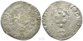 ITALY. Mantova. Vincenzo I Gonzaga with Eleonora de' Medici (1587-1612). 10 Soldi