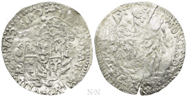 ITALY. Urbino. Francesco Maria II della Rovere (1574-1621 & 1623-1624). 30 Quattrini. Overstruck on a Modena 6 Bolognini(?)