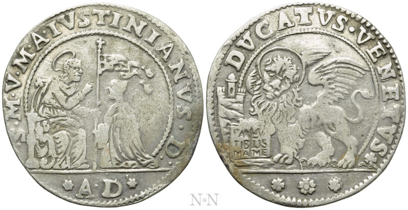 ITALY. Venice. Marcantonio Giustinian (1684-1688). Ducato. 

Obv: S M V M ANT ...