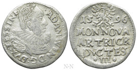 POLAND. Silesia. Duchy of Teschen. Adam Wenzel (1579-1617). 3 Groschen - Trojak (1596). Cieszyn