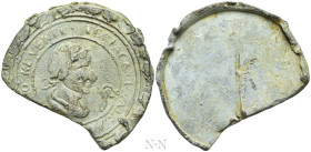 ITALY. Venice. Lead Theriac Box Seal (Circa 17th century). Produced by the 'Alla testa d’oro' pharmacopia of Venice