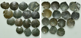 15 Late Byzantine Coins; Palaeologeans etc