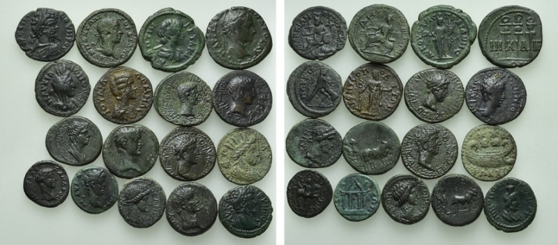 17 Roman Provincial Coins.

Obv: .
Rev: .

.

Condition: See picture.

...