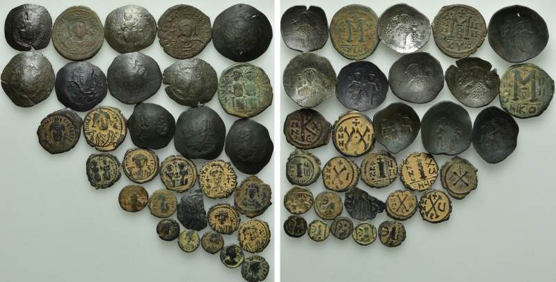 30 Byzantine Coins. 

Obv: .
Rev: .

. 

Condition: See picture.

Weigh...