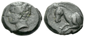 Sicily, Panormus as Ziz Bronze circa 336-330
