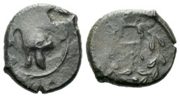 Sicily, The Campanian mercenaries Tauromenium Bronze circa 354-344