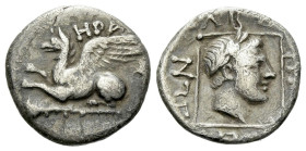 Thrace, Abdera Tetrobol circa 311-280 - From the collection of a Mentor.
