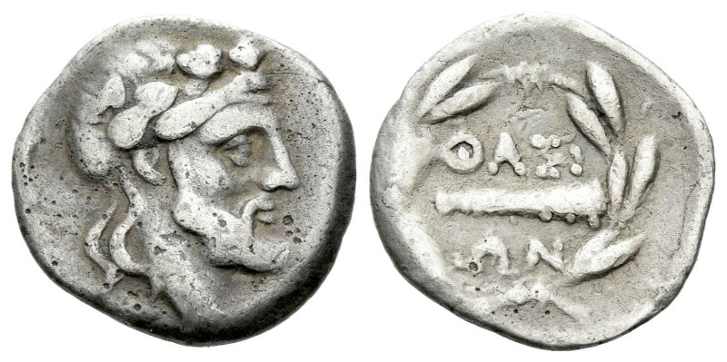 Island of Thrace, Thasos Hemidrachm early II century BC, AR 14.00 mm., 1.61 g.
...