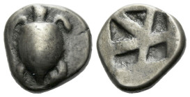 Aegina, Aegina Hemidrachm circa 510-485 - From the collection of a Mentor.