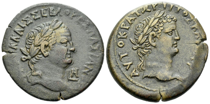 Egypt, Alexandria Vespasian, 69-79 Drachm circa 75-76 (year 8), Æ 34.20 mm., 19....