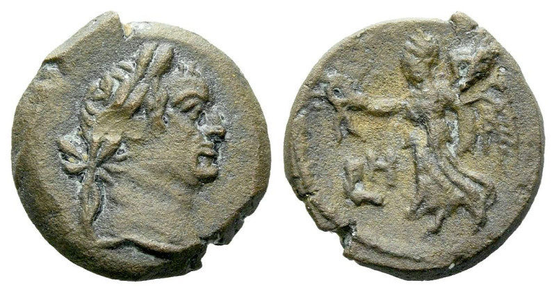 Egypt, Alexandria Vespasian, 69-79 Dichalkon circa 75-76 (year 8), Æ 11.30 mm., ...