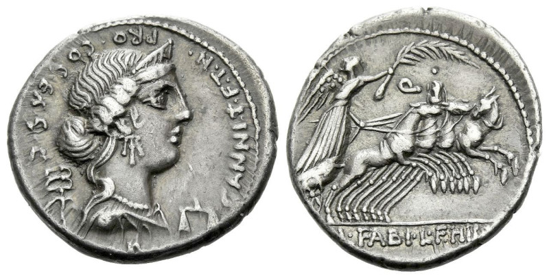 C. Annius. Denarius circa 82-81, AR 20.50 mm., 3.94 g.
C·ANNI·T·F·T·N· PRO·COS·...