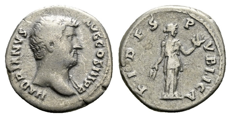 Hadrian, 117-138 Denarius Rome circa 136, AR 18.00 mm., 2.98 g.
Bare head r. Re...