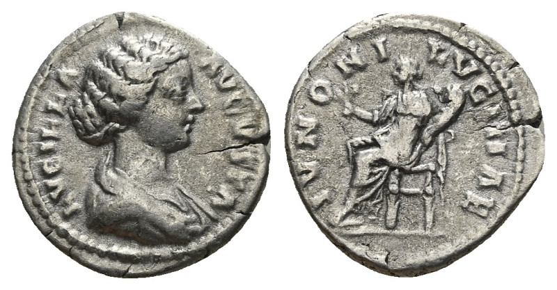 Lucilla, daughter of M. Aurelius and wife of Lucius Verus Denarius Rome circa 16...