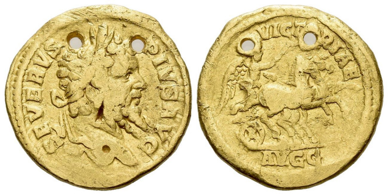 Septimius Severus, 193-211 Aureus Rome circa 201-210, AV 20.00 mm., 7.14 g.
Lau...